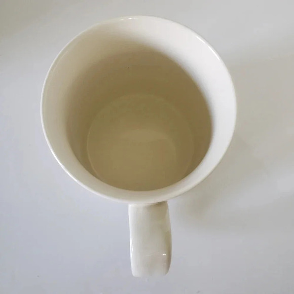 Starbucks 18oz Off-White Large Red Curly'Cue Spinner Design Coffee  Mug. - Picture 5 of 8